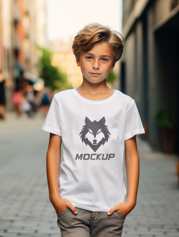 AI generated Editable tshirt mockup PSD template