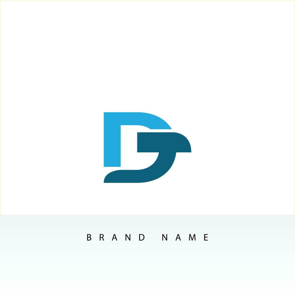 DT logo design. Initial letter DT logo design. DT logo monogram design vector template.
