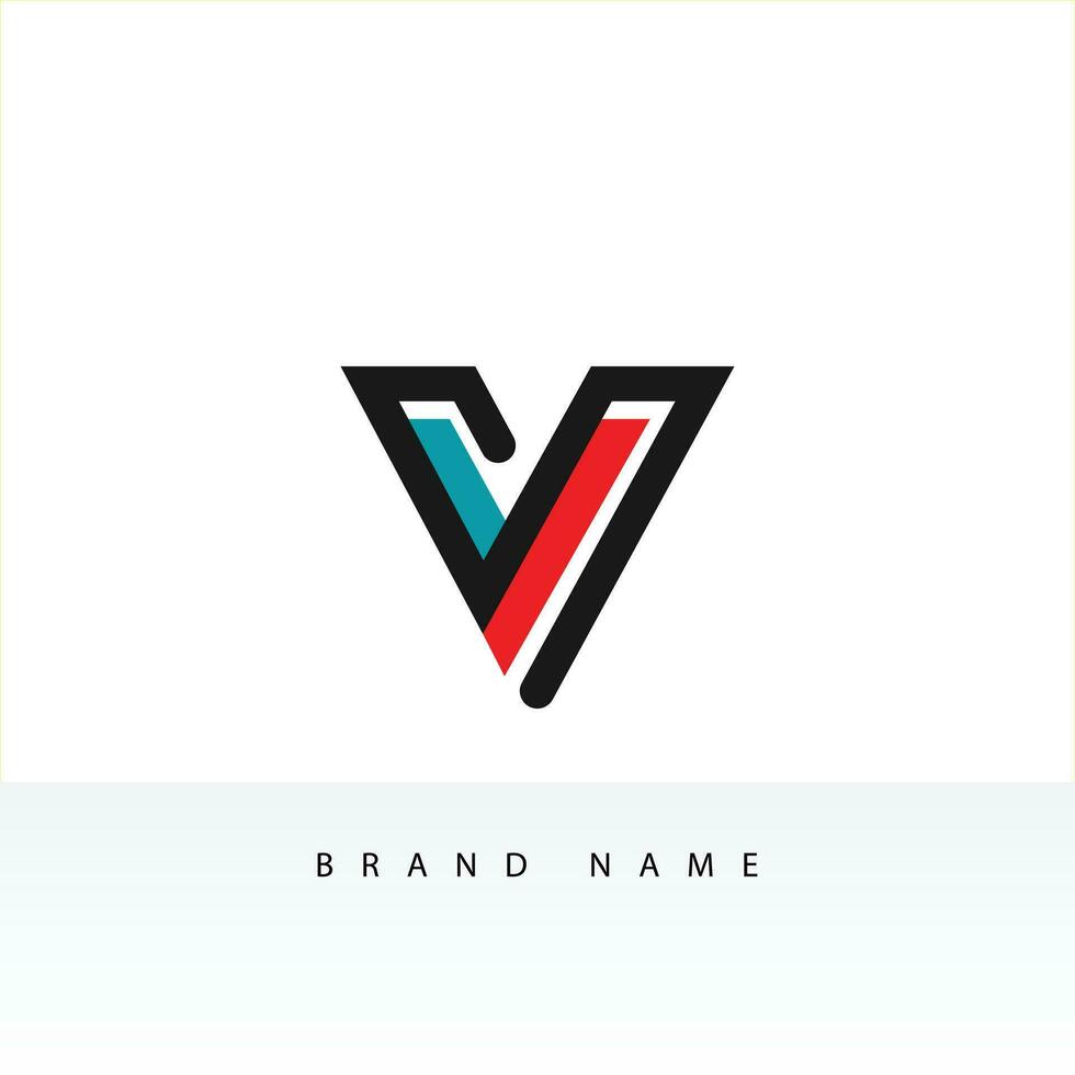V Letter Design Logo. Letter V Icon Logo with Modern vector