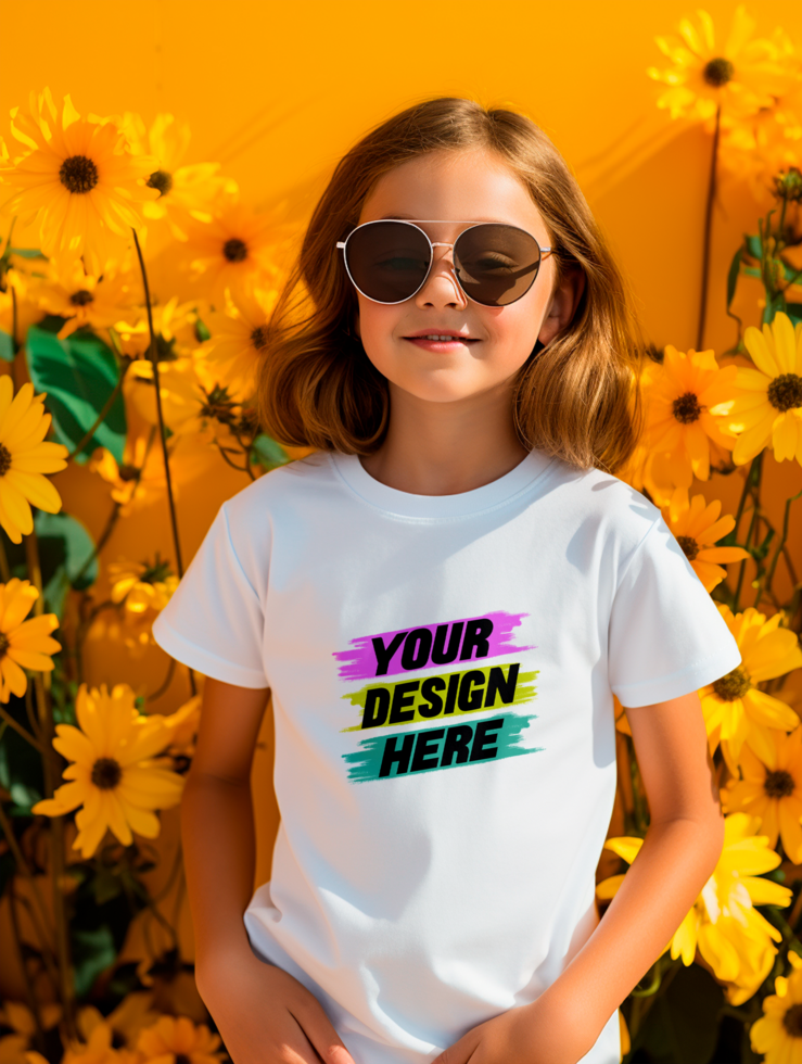AI generated Editable tshirt mockup PSD template