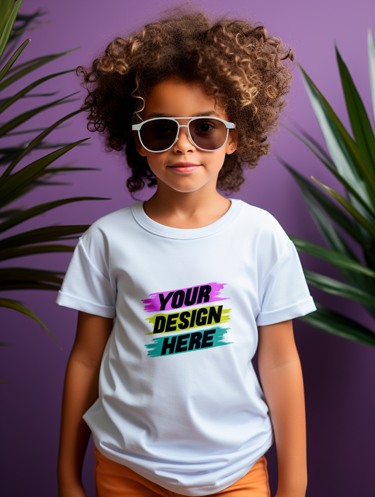 AI generated Editable tshirt mockup PSD template
