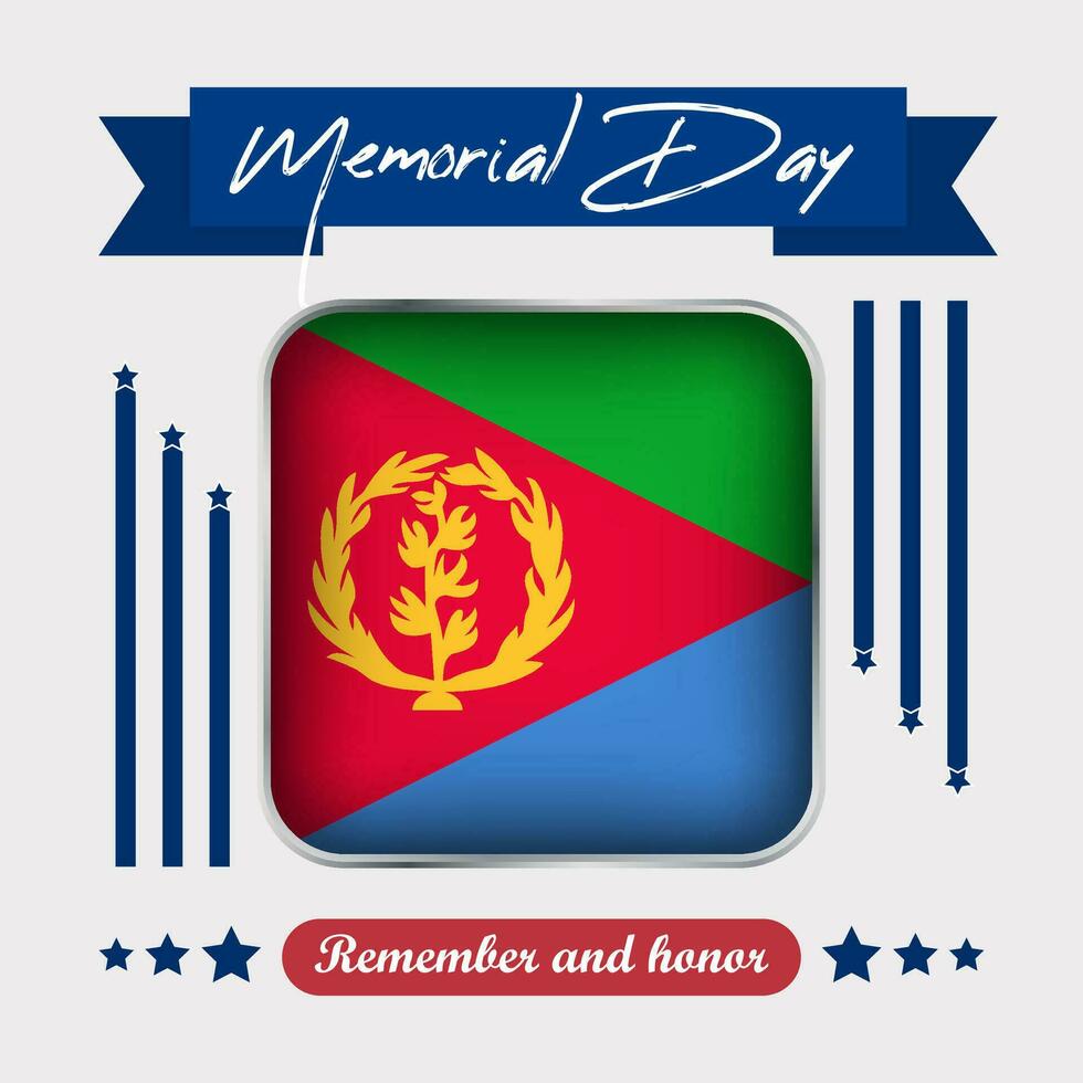 Eritrea Memorial Day Vector Illustration
