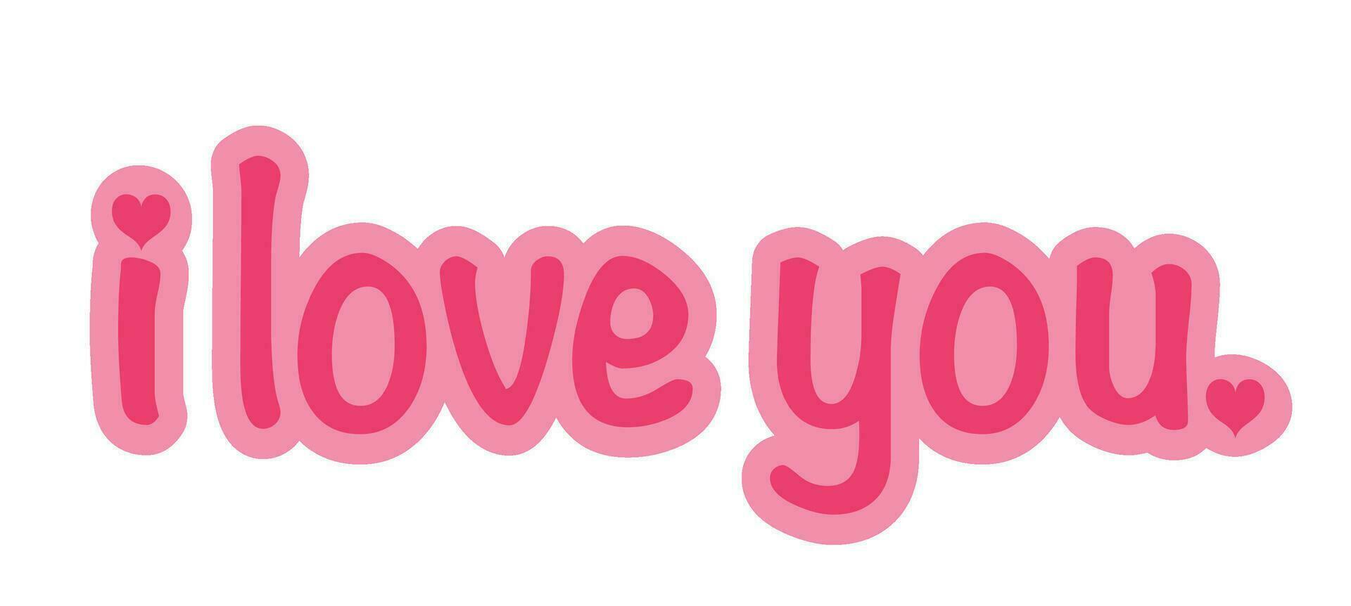 i love you. vector