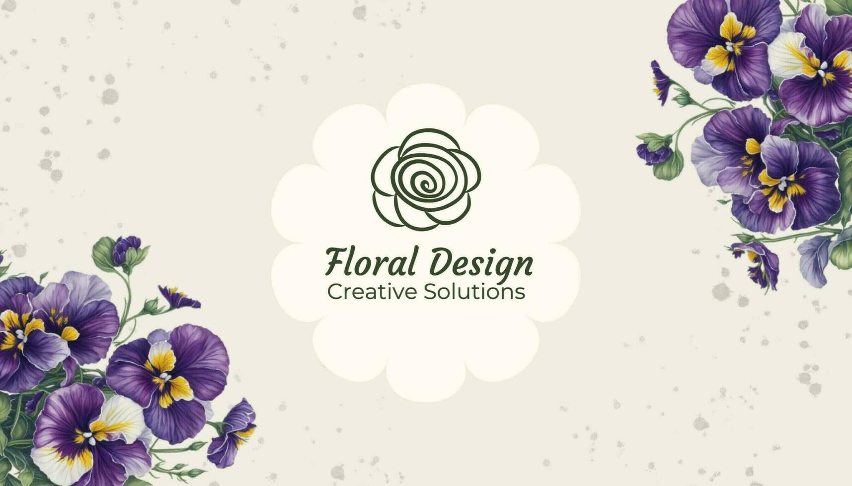 Floral Design Creative Solutions Business Card template