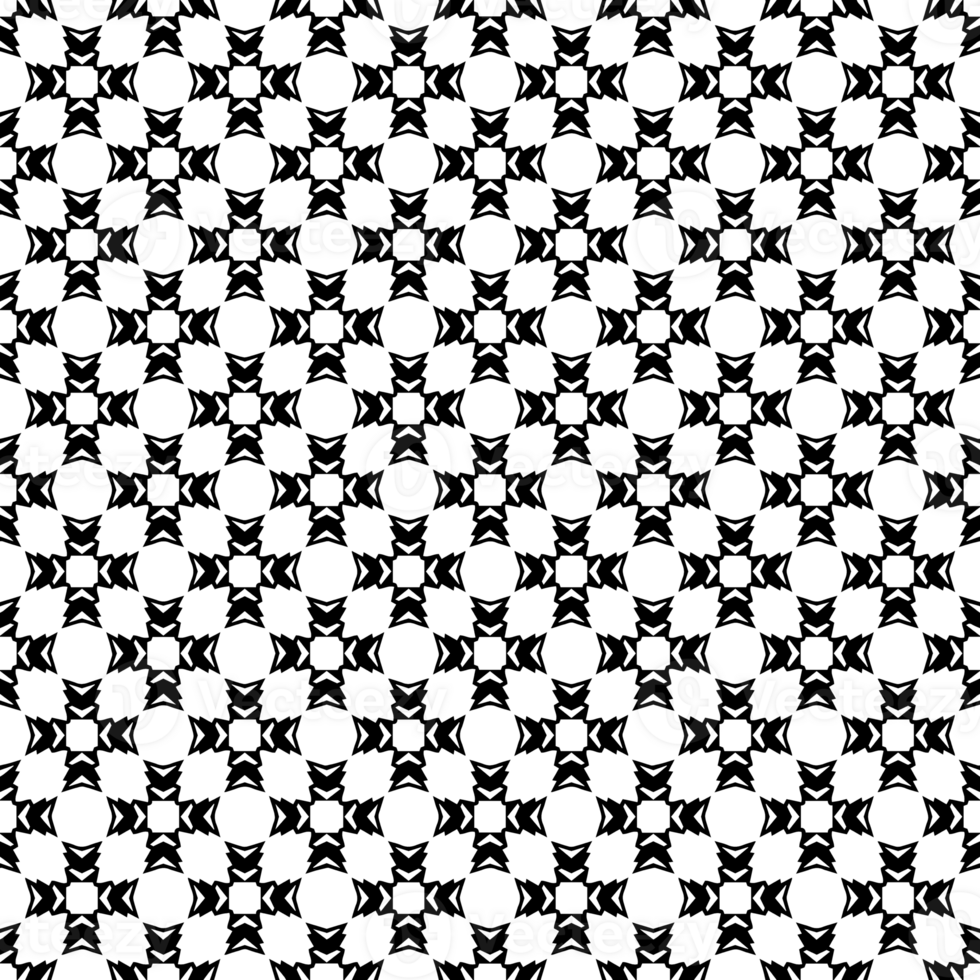 Black seamless abstract pattern. Overlay for background and backdrop. Ornamental design. PNG graphic illustration with transparent background.