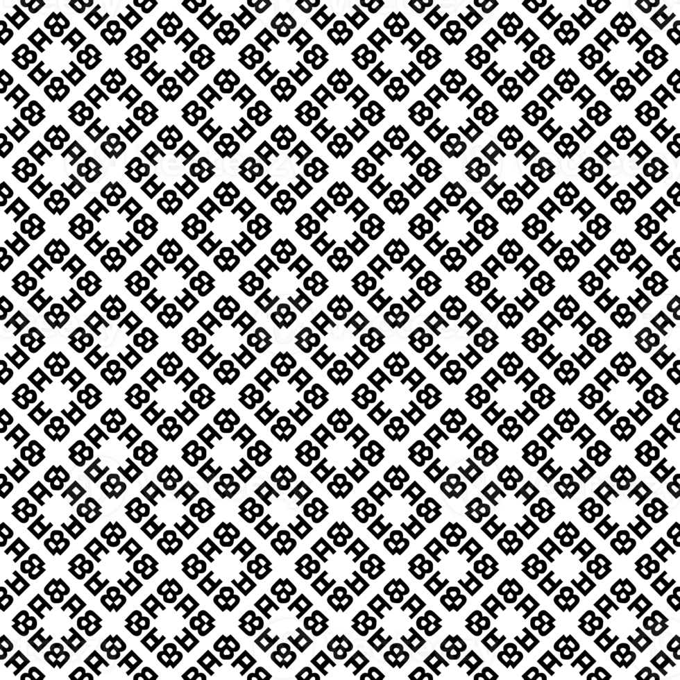 Black seamless abstract pattern. Overlay for background and backdrop. Ornamental design. PNG graphic illustration with transparent background.