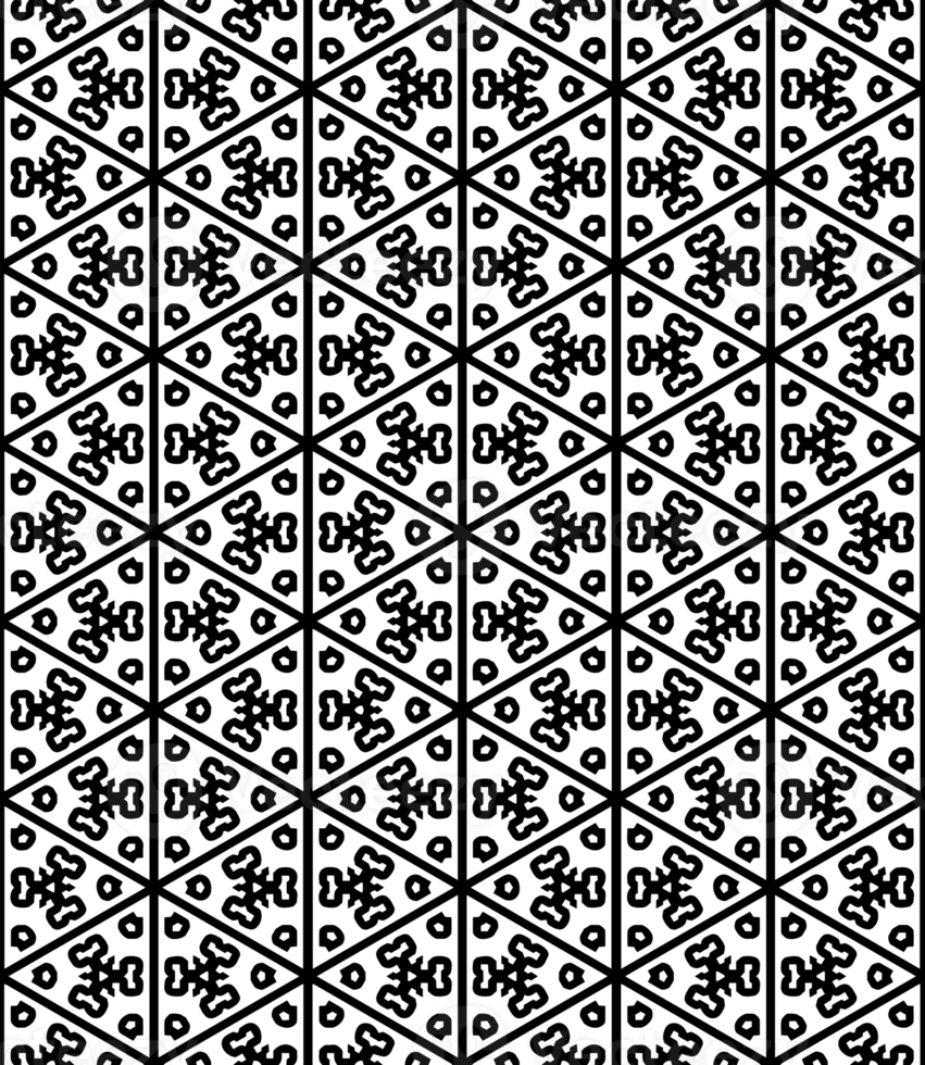 Black seamless abstract pattern. Overlay for background and backdrop. Ornamental design. PNG graphic illustration with transparent background.