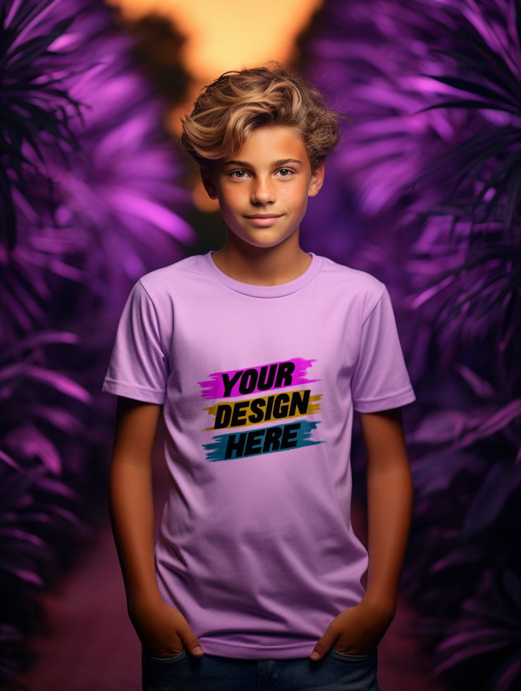 AI generated Editable tshirt mockup PSD template