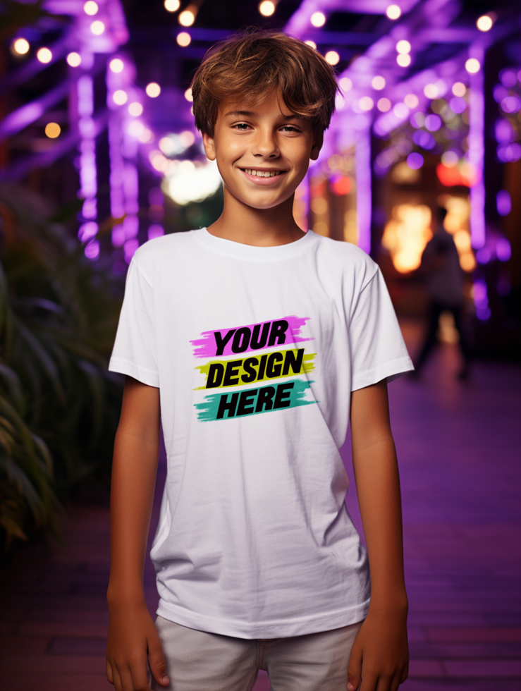 AI generated Editable tshirt mockup PSD template