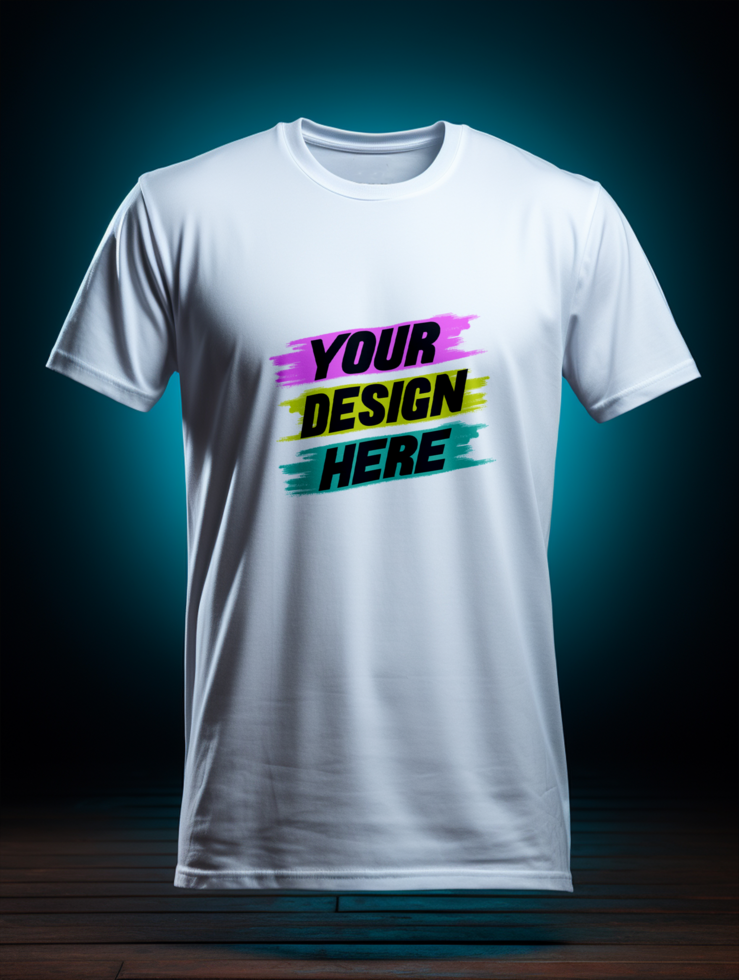 AI generated Editable tshirt mockup PSD template