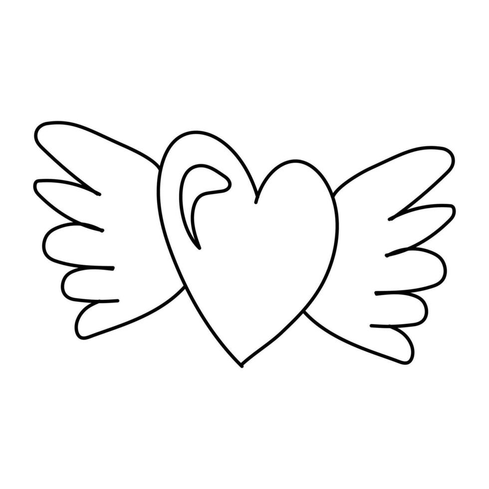 Romantic Happy Valentines Day Vector Illustration