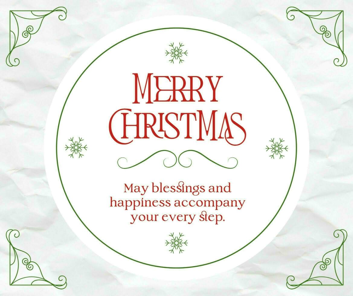 Christmas Greeting Card Facebook Post template