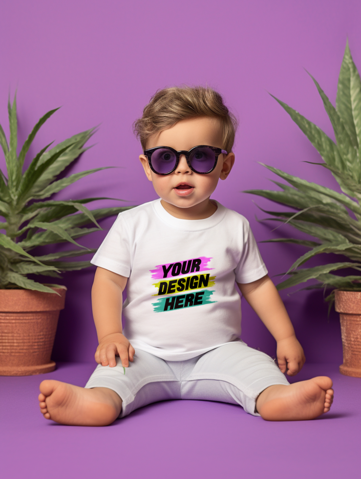 AI generated T-shirt mockup design psd