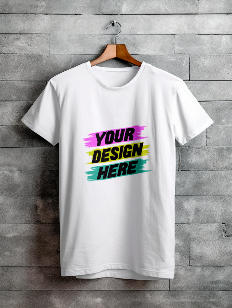 AI generated Tshirt mockup design PSD template