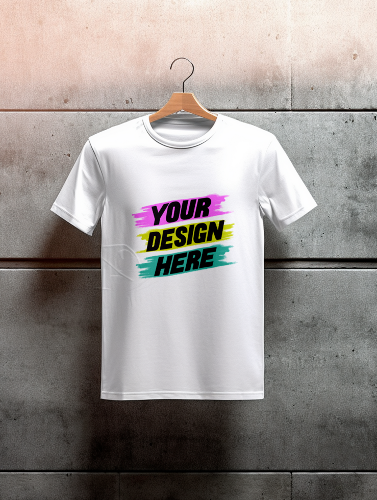 AI generated Tshirt mockup design PSD template