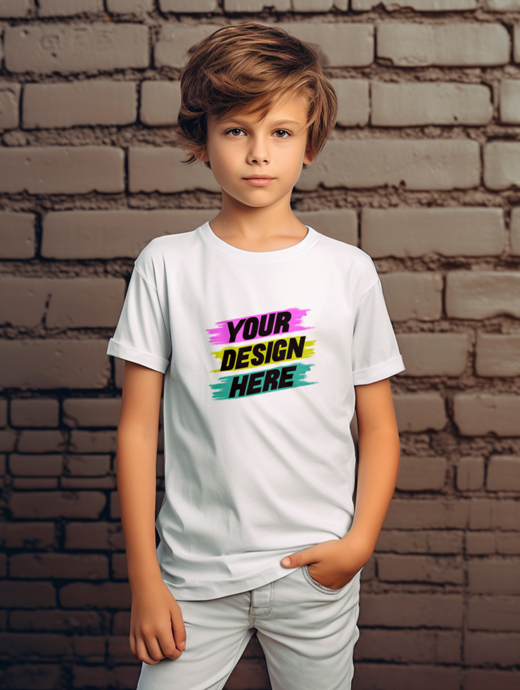 AI generated T-shirt mockup design psd