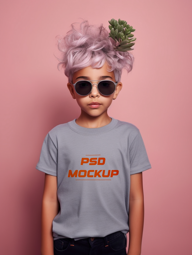 AI generated T-shirt mockup design psd