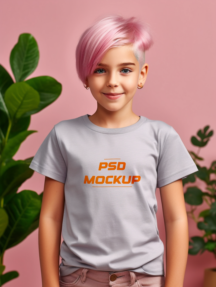 AI generated T-shirt mockup design psd