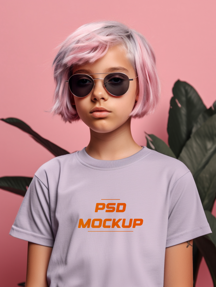 AI generated T-shirt mockup design psd