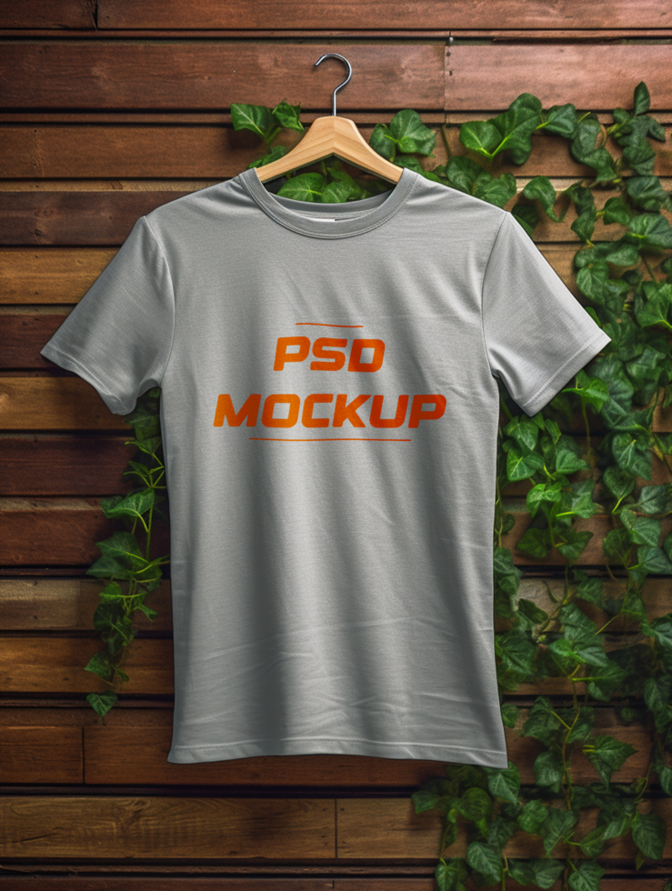 AI generated T-shirt mockup design psd