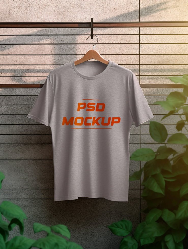 AI generated T-shirt mockup design psd