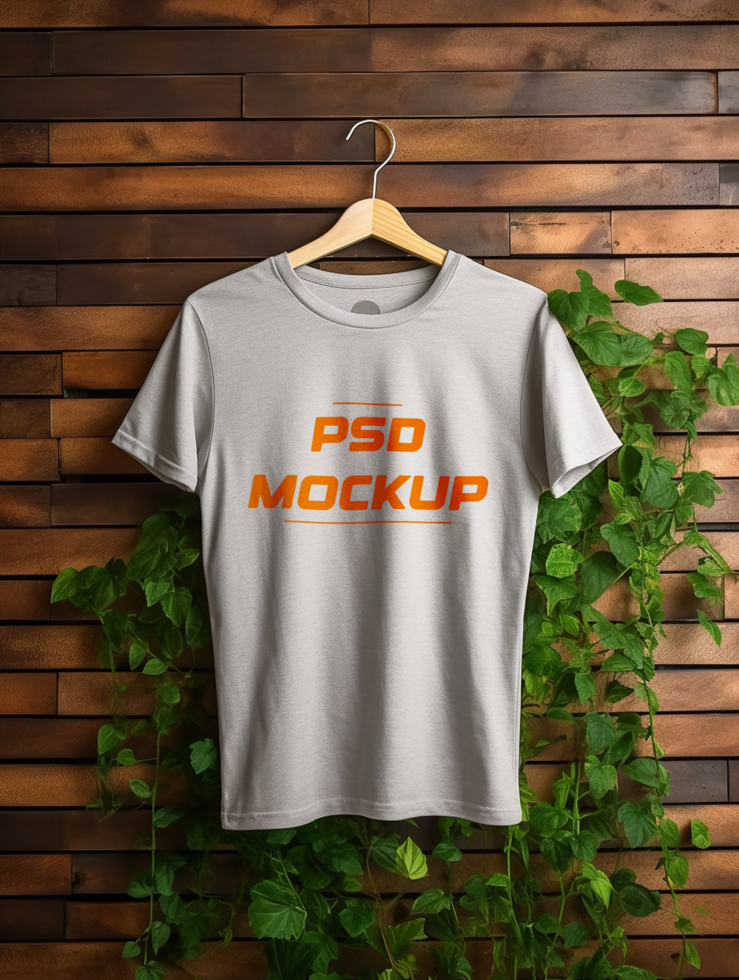 AI generated T-shirt mockup design psd