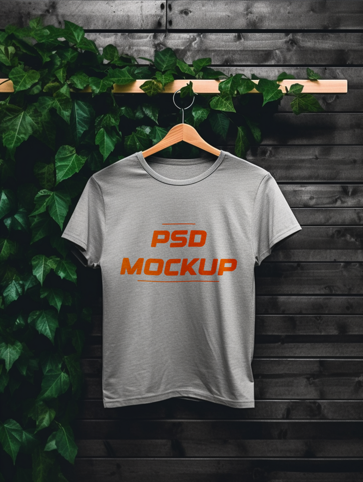 AI generated T-shirt mockup design psd