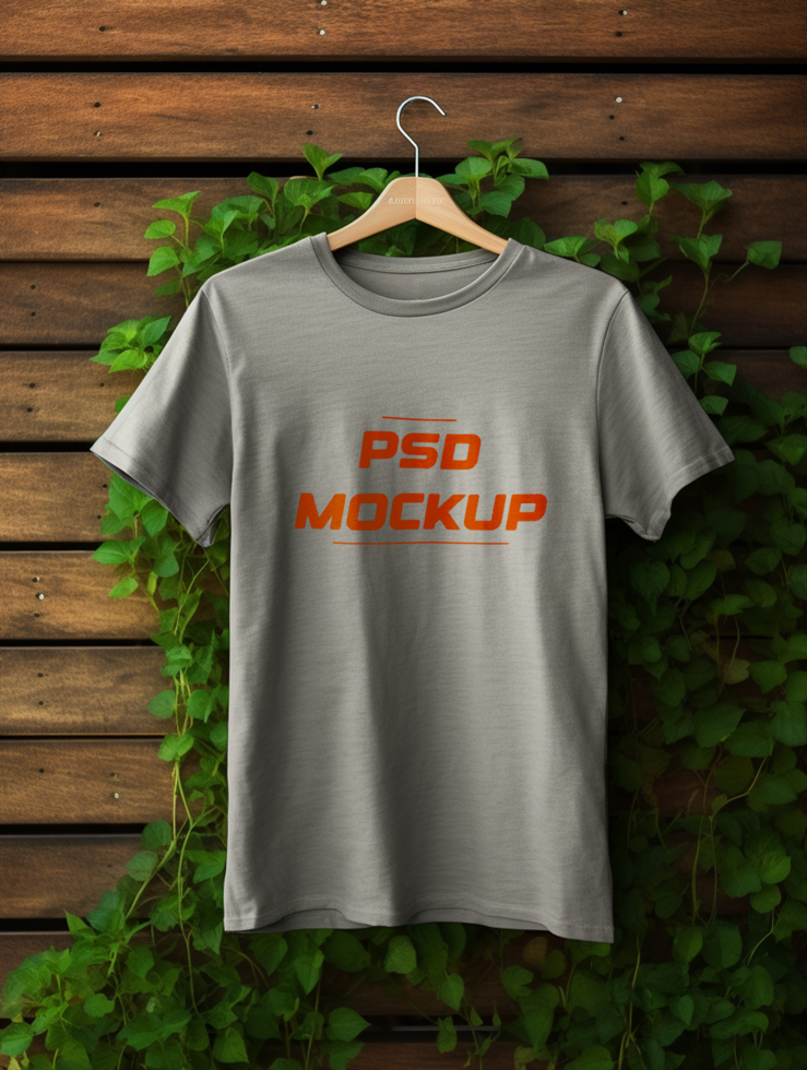 AI generated T-shirt mockup design psd