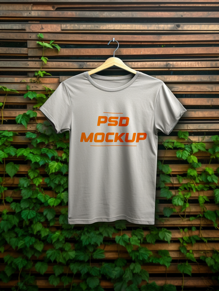 AI generated T-shirt mockup design psd