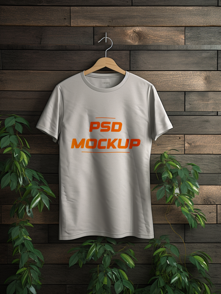 AI generated T-shirt mockup design psd
