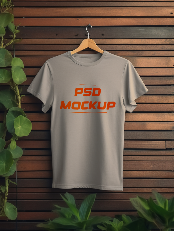 AI generated T-shirt mockup design psd