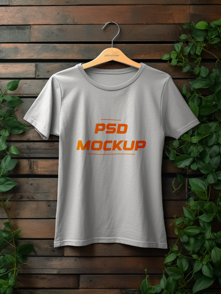AI generated T-shirt mockup design psd