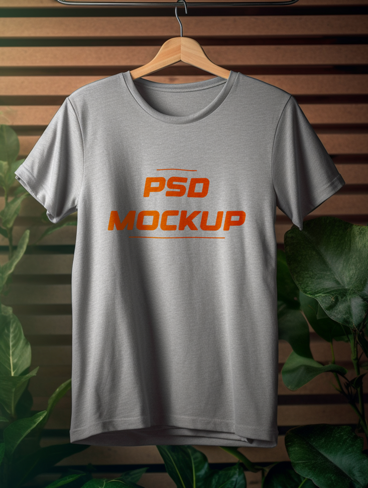AI generated T-shirt mockup design psd