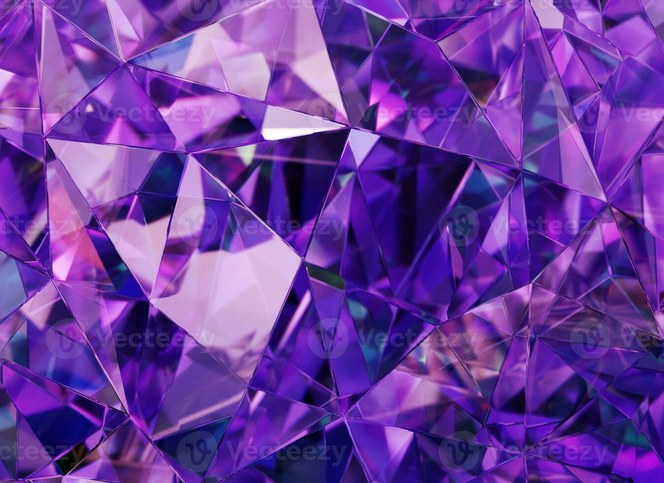Luxury Abstract Realistic Purple Crystal Texture Reflection Close Up Background 3D rendering photo