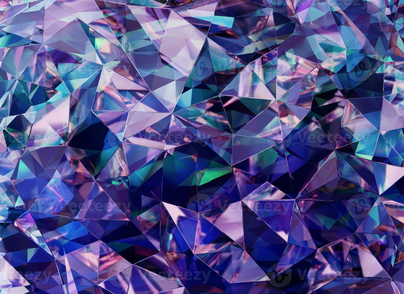 Luxury Abstract Realistic Purple Crystal Texture Reflection Close Up Background 3D rendering photo