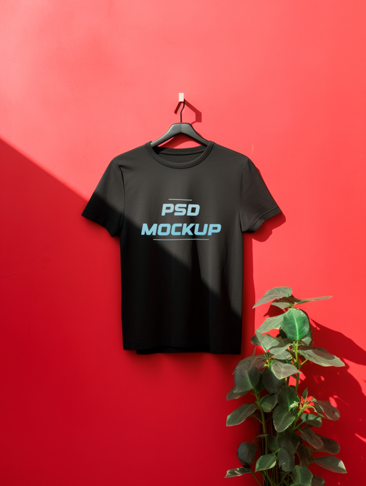 AI generated Editable tshirt mockup PSD template