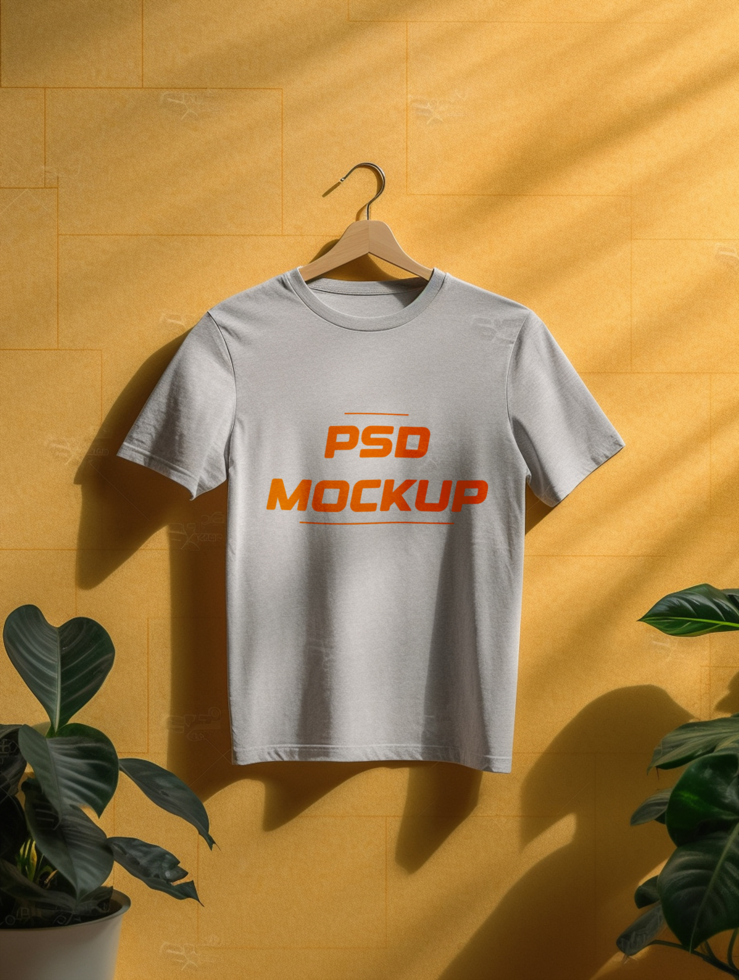 AI generated T-shirt mockup design psd
