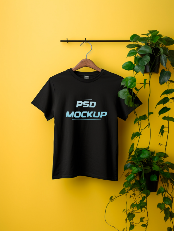AI generated Editable tshirt mockup PSD template