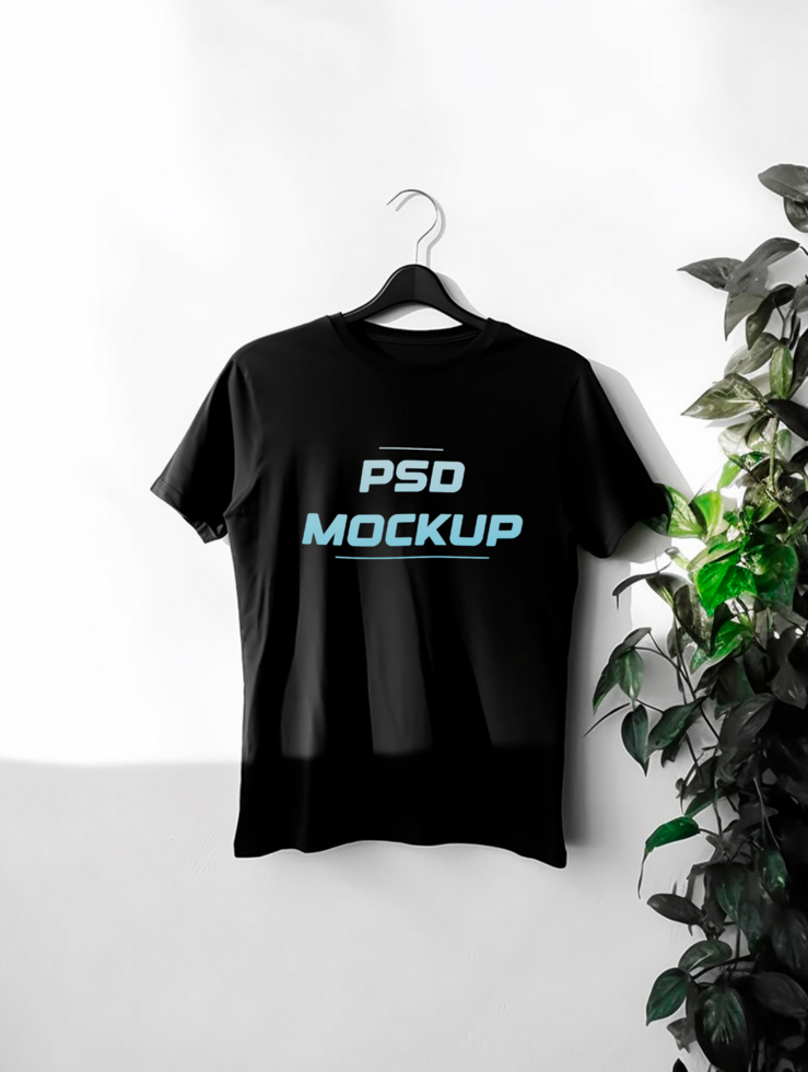 AI generated Editable tshirt mockup PSD template