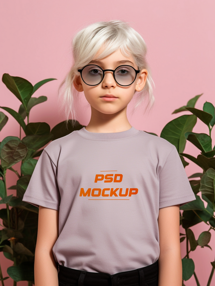 AI generated Editable luxury tshirt mockup PSD template