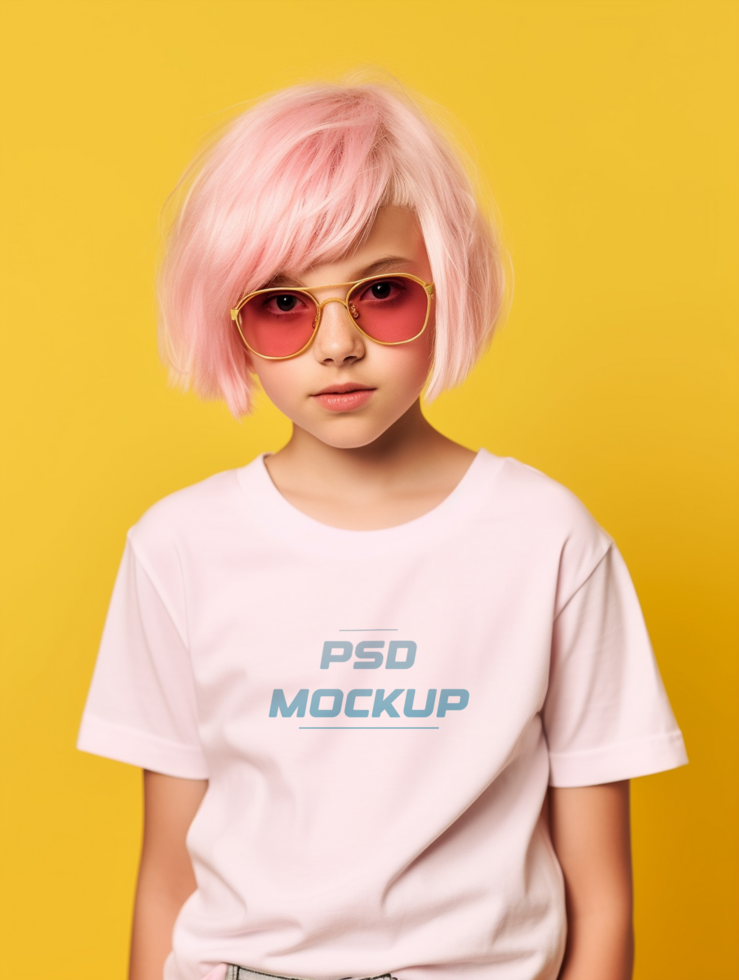AI generated Editable luxury tshirt mockup PSD template