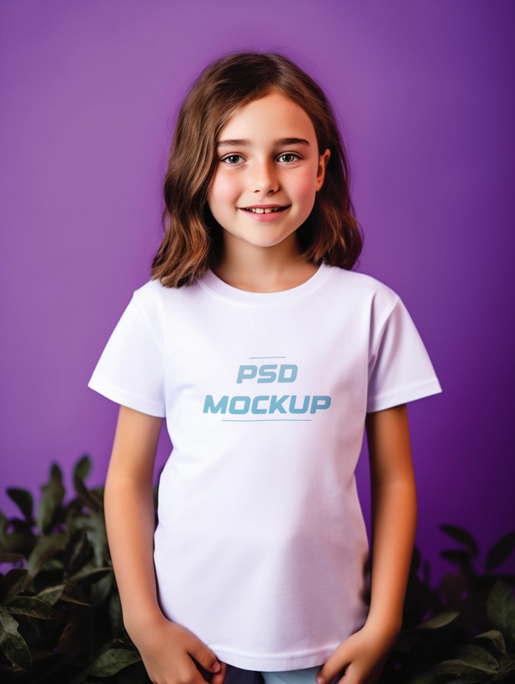 AI generated T-shirt mockup design PSD