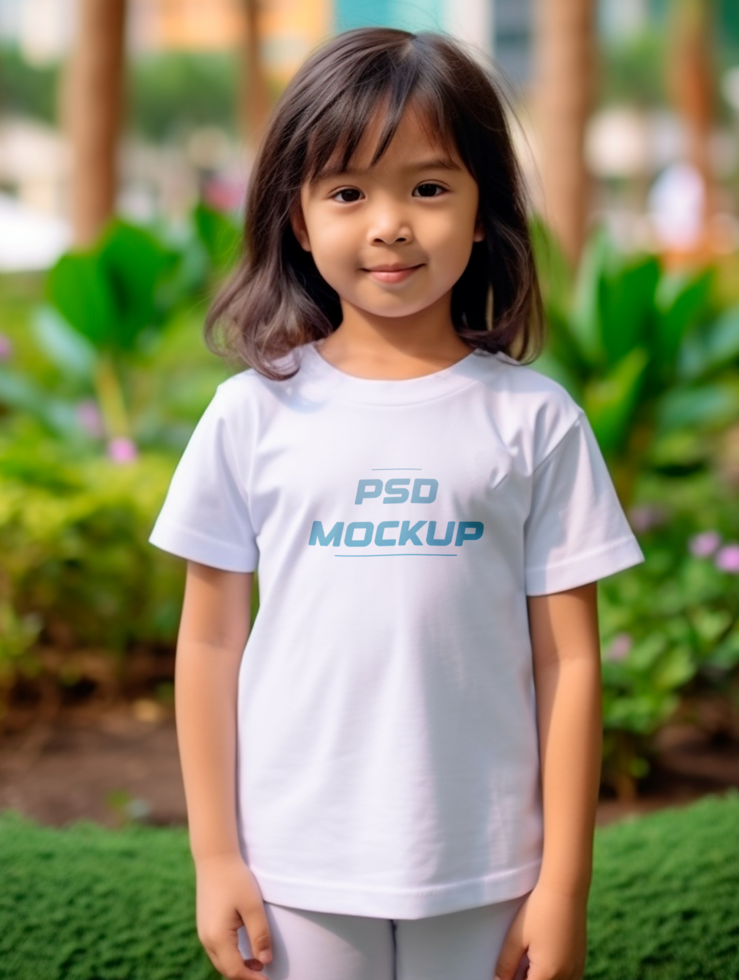 AI generated Tshirt mockup design PSD template
