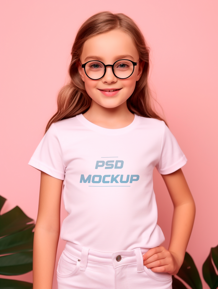 AI generated Tshirt mockup design PSD template