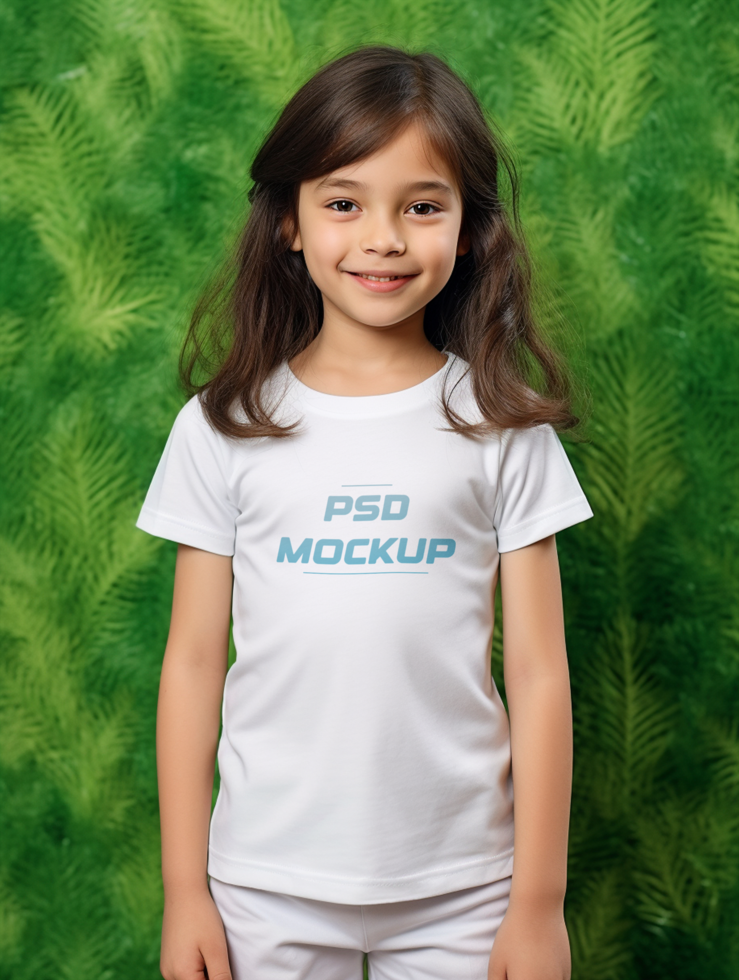AI generated T-shirt mockup design PSD