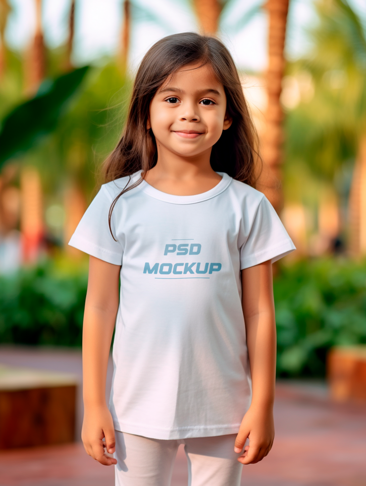 AI generated Tshirt mockup design PSD template