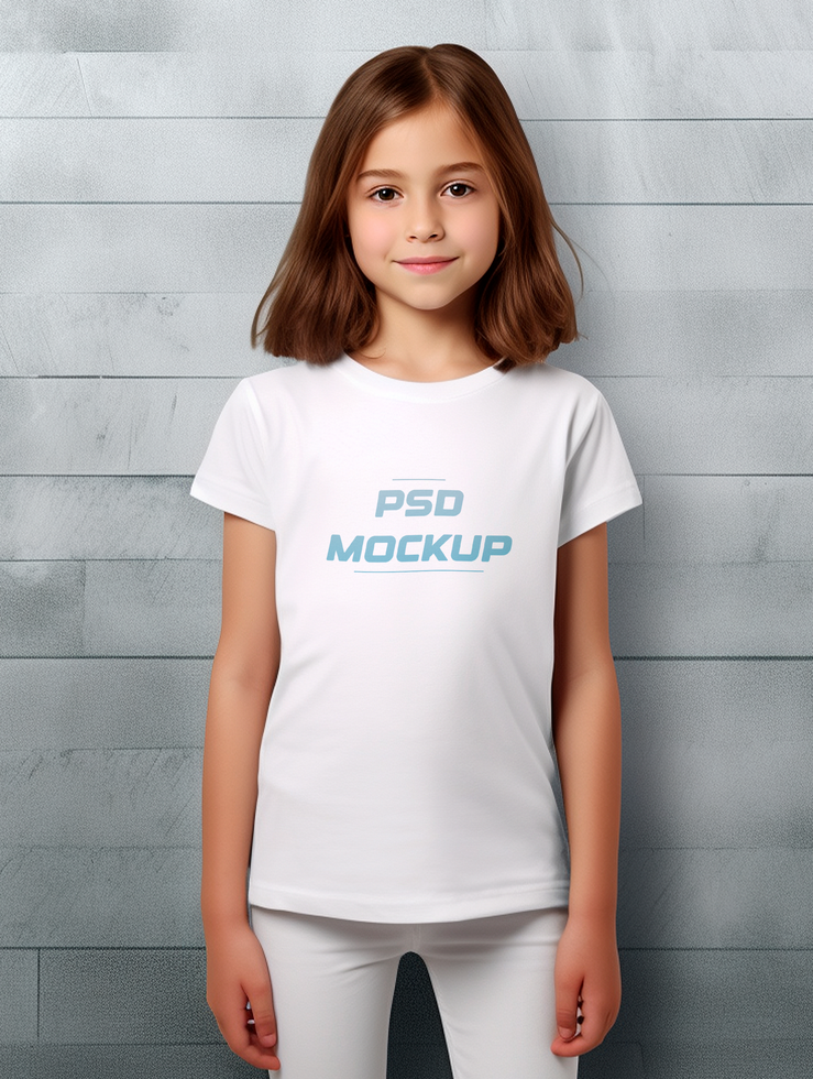AI generated Tshirt mockup design PSD template