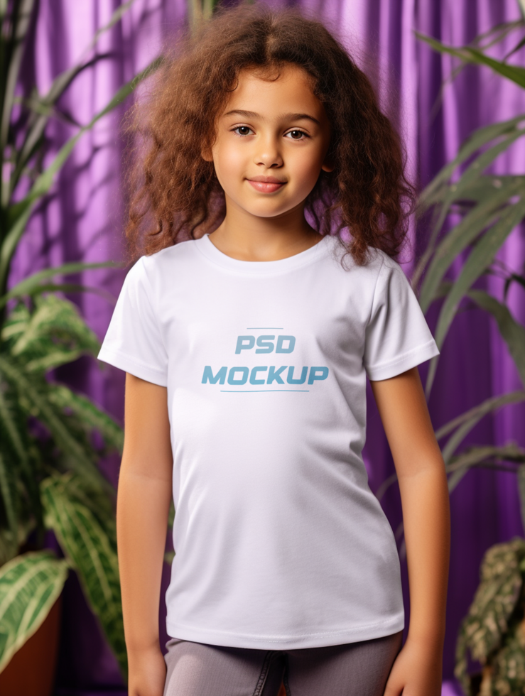 AI generated T-shirt mockup design PSD