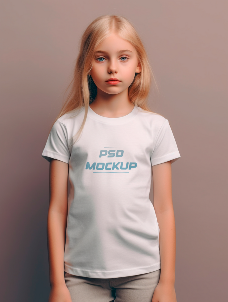 AI generated T-shirt mockup design psd