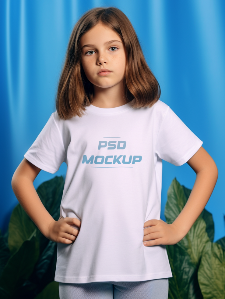 AI generated T-shirt mockup design PSD